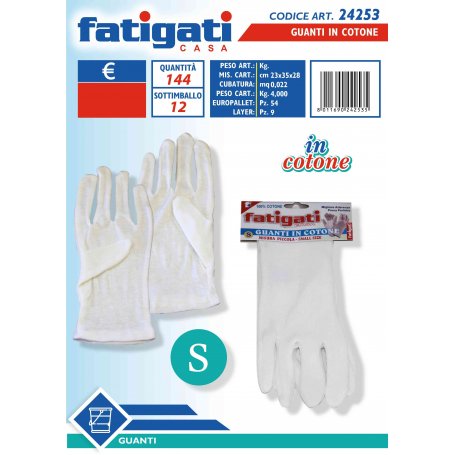GUANTI COTONE MIS.PICCOLA