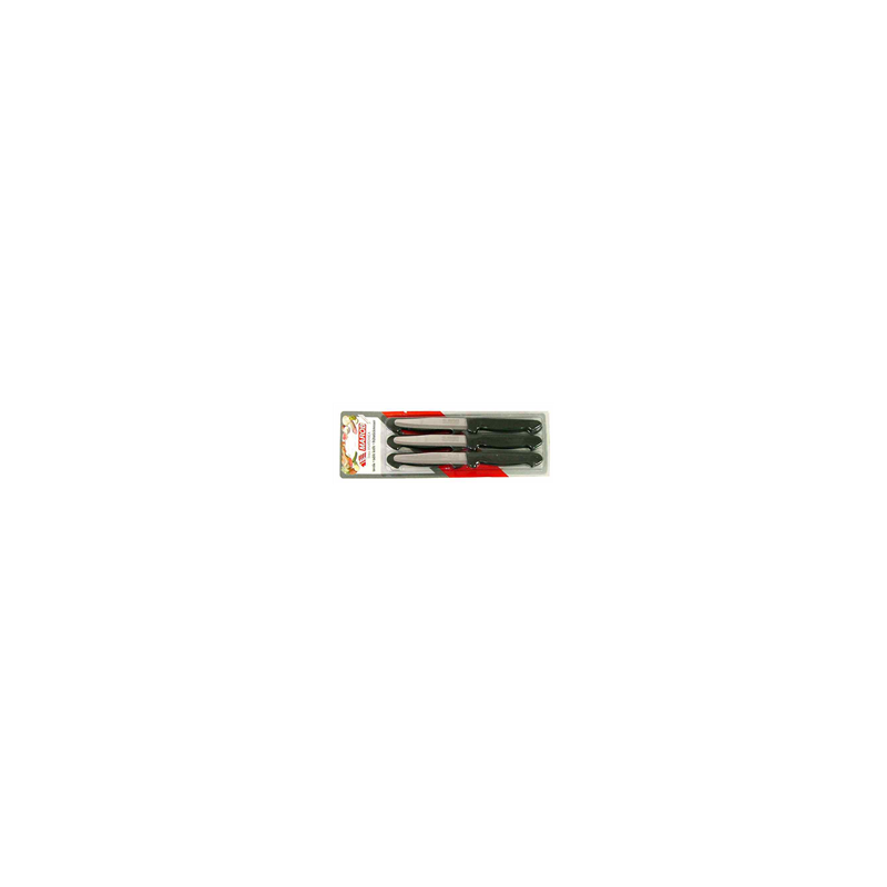 Set 6 Coltelli Bistecca MARIETTI 1860 - Modello 1216N - Nero E Acciaio Inox - Italia