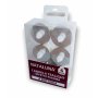 CANDELA TEALIGHT A BATTERIE 6PZ ARGENTO