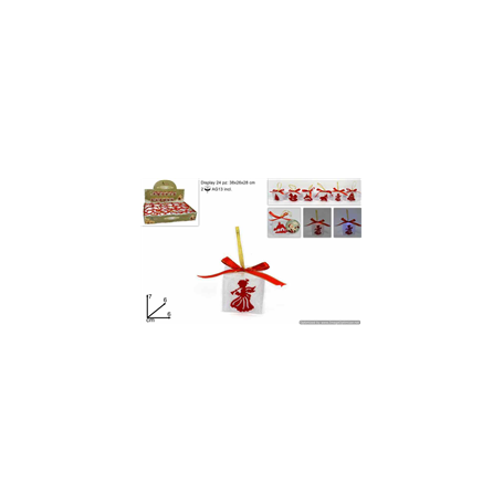 APPENDINO PACCO DONO PVC ROSSO C/LUCE AS