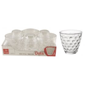 BICCHIERE VETRO ACQUA DOTS 25CL 6PZ