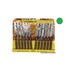 COLTELLO CHIODATO 12PZ VERDE