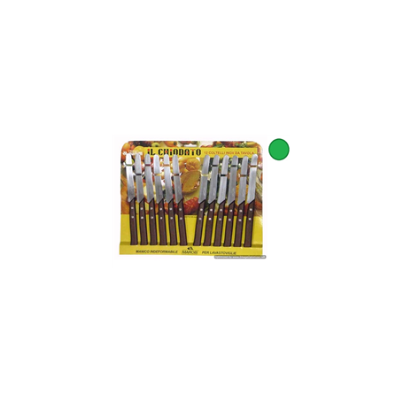 COLTELLO CHIODATO 12PZ VERDE