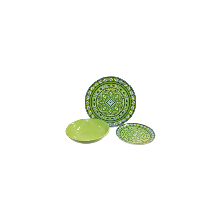 SERVIZIO PIATTI 18PZ I COORDINATI GREEN
