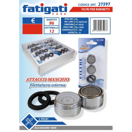 FILTRI X RUBINETTI 2PZ MASCHIO