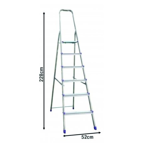 SCALA DOMINA ALLUMINIO 7 GRADINI