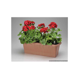 FIORIERA RETT.PAGLIA 60CM ANTRACITE