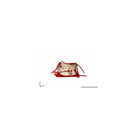 CESTINO BABBO NATALE 24X24CM