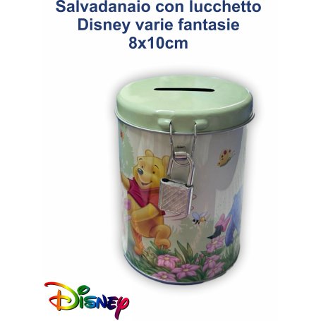 SALVADANAIO DISNEY CON LUCCHETTO 8X10