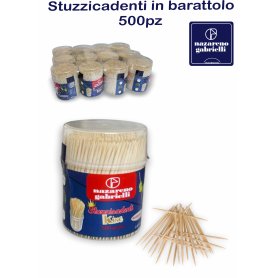 STUZZICADENTI BARATTOLO 500PZ.