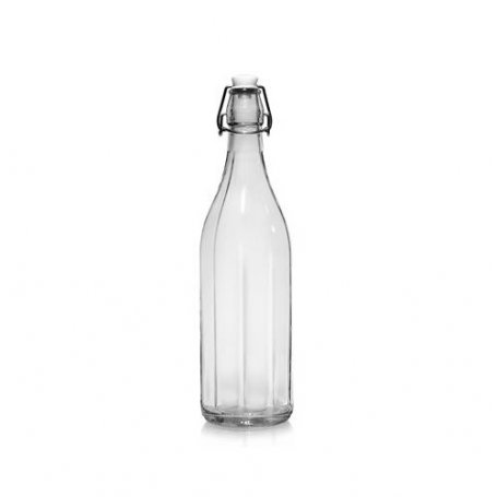 Bouteille En Verre Recyclé 2 Litres Avec Bouchon Mécanique - Design Moderne