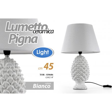 LAMPADA PIGNA BIANCA 44.5CM