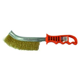 SPAZZOLA ACCIAIO C/MAN.PLAST.