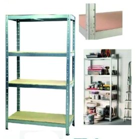 SCAFFALE METALLO 4 RIP.75X30X150H