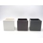 VASO QUADRATO CERAMICA OPACO 9X9X9 ASS.