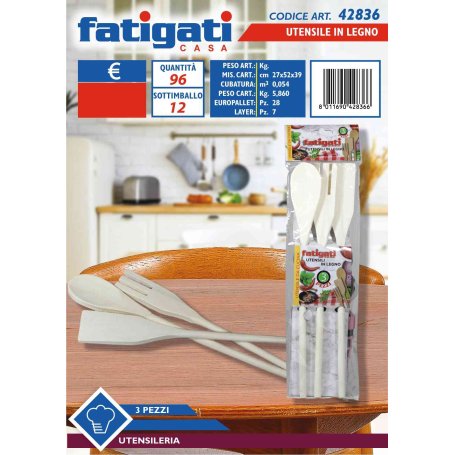 UTENSILE LEGNO 3PZ