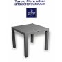 TAVOLO FLORA RATTAN 90X90 ANTRACITE