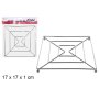 SOTTOPENTOLA QUADR.IN METALLO 17CM
