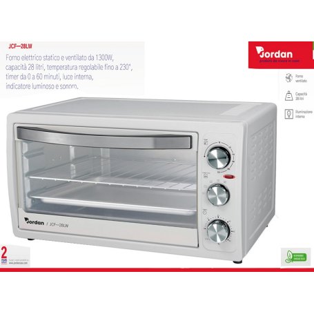 FORNO 28LT STATICO E VENTILATO BIANCO