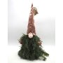 GNOMO PANNO H.45CM ROSA CON BARBA IN AGH