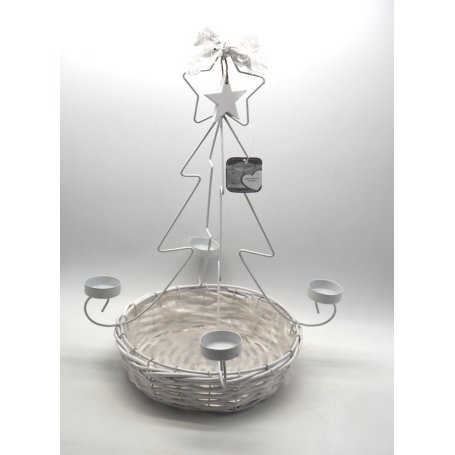 P.CANDELA ALBERO METALLO C/4 SUPP.SU CES