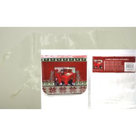 CORSIA NATALE 180X35CM BIANCO CON DEC.