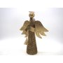 PUNTALE ANGELO ORO H.30CM C/TROMBA