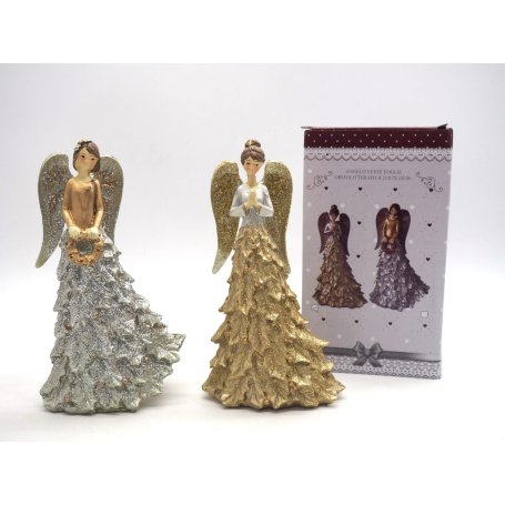 ANGELO VESTE FOGLIE ORO GLITTERATO