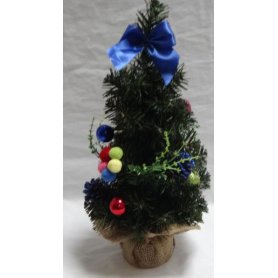ALBERO NATALE H.40CM C/DEC.MULTICOLOR