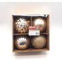 SET 4 PALLE DIAM.10CM CHAMPAGNE-ASSORTIT