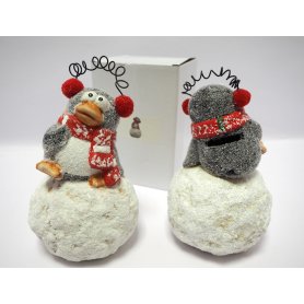 SALVADANAIO PINGUINO NEVATO GRIGIO
