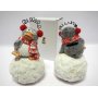 SALVADANAIO PINGUINO NEVATO GRIGIO