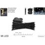 LUCI 96LED BIANCO F.8GIOCHI C/TIMER