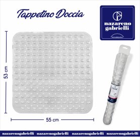 TAPPETO DOCCIA 55X53CM TRASPARNTE NG