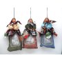 BEFANA H.30CM C/CERNIERA E SCOPA DA APP.