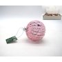PALLA VETRO ROSA ANTICO C/SPICCHI D.8CM