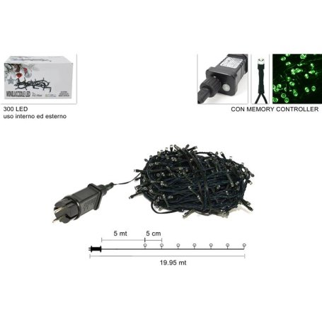 MINILUCCIOLE 300LED USO EST.VERDE