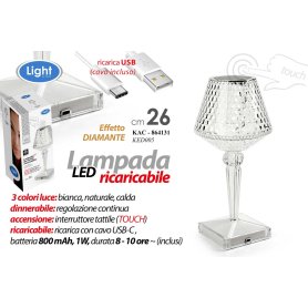 LAMPADA LED 800MAH 1W 3L 26CM