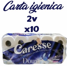 CARESSE CARTA IGIENICA 2V X10