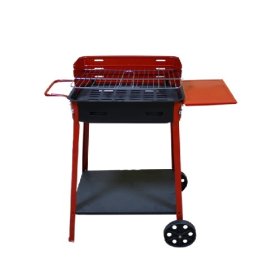 BARBECUE 30X45X85H C/RUOTE E RIPIANO LAT