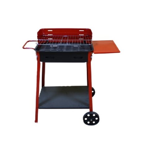 BARBECUE 30X45X85H C/RUOTE E RIPIANO LAT