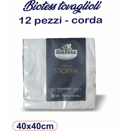 TOVAGLIOLI BIOTESS 12PZ 40X40 CORDA
