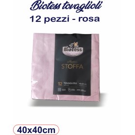 BIOTESS TOVAGLIOLI 12PZ 40X40 ROSA