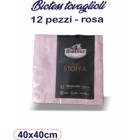 TOVAGLIOLI BIOTESS 12PZ 40X40 ROSA