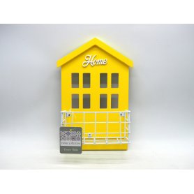 CASETTA LEGNO DA APPEND.C/CESTO METALLO