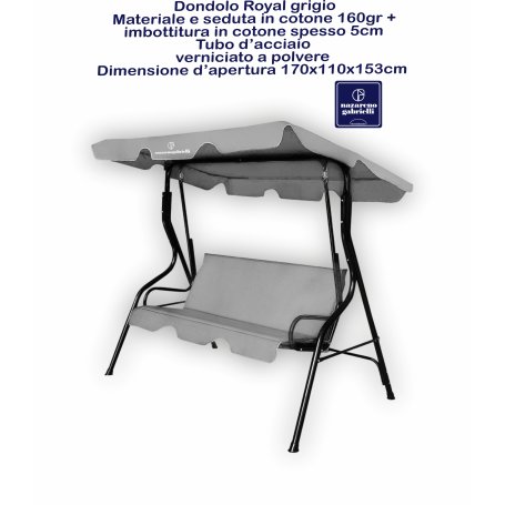 DONDOLO ROYAL 3 POSTI GRIGIO NG