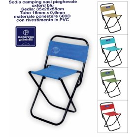 SEDIA CAMPING OASI PIEGHEVOLE ASS.26