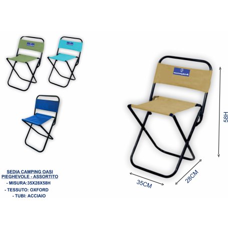 SEDIA CAMPING OASI PIEGHEVOLE ASS.