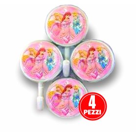 GANCIO ADESIVO DA PARETE PRINCESS 4PZ