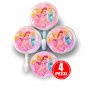 GANCIO ADESIVO DA PARETE PRINCESS 4PZ